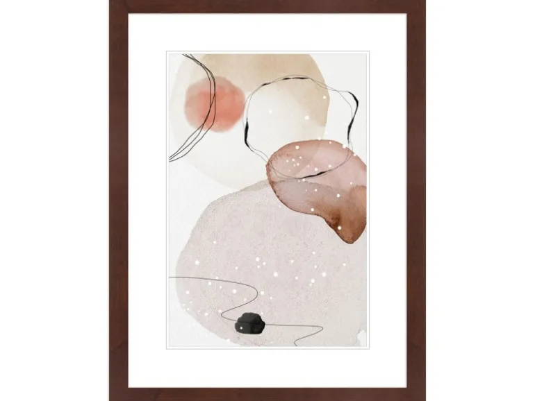 WANDStyle Bilderrahmen H430 aus Massivholz in Nussbaum 40 x 50 cm im Stil Klassisch