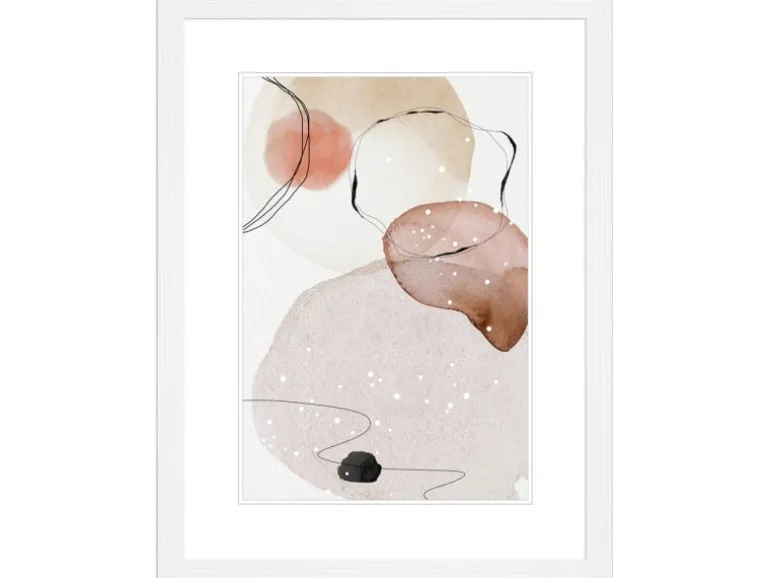 WANDStyle Bilderrahmen H300 aus Massivholz in Weiß 40 x 50 cm im Stil Modern