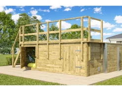 Weka Massivholzpool 595 Gr.2 490 x 644 x 203 cm Blau Mosaik