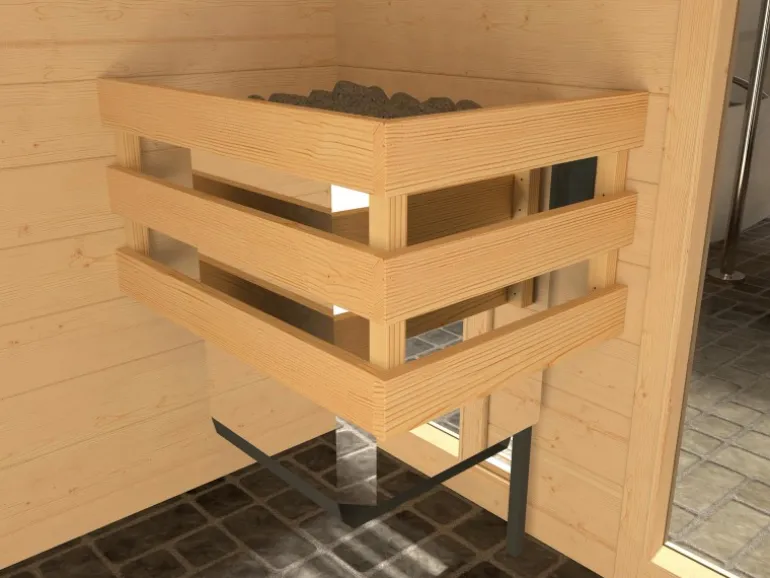 Weka Massivholzsauna Valida 1 Sparset 4,5 kW OS Glastür
