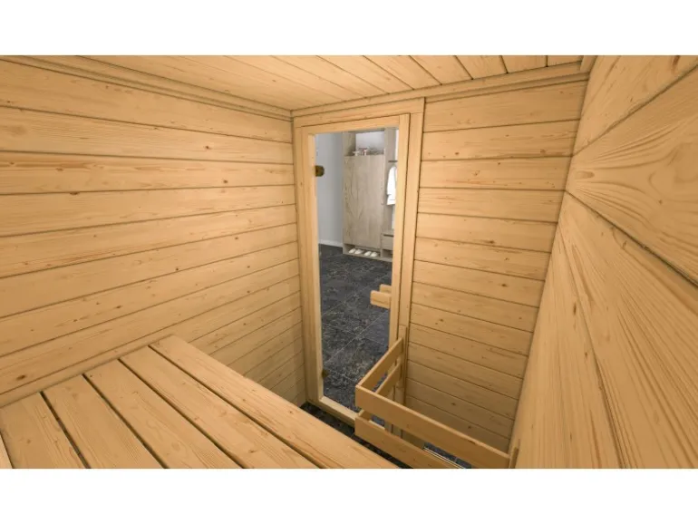 Weka Massivholzsauna Valida 1 o. Ofen Glastür