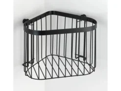 Wenko Eckablage Classic Plus Black Stahl 23,5 x 16,5 x 18,5 cm Schwarz