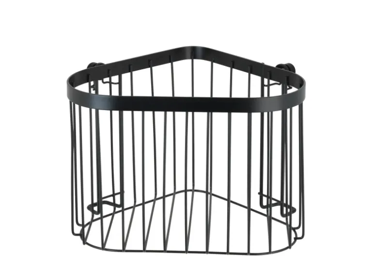 Wenko Eckablage Classic Plus Black Stahl 23,5 x 16,5 x 18,5 cm Schwarz