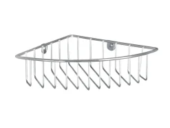 Wenko Eckablage Genola zur Wandmontage Stahl 26 x 5.5 x 20 cm Chrom