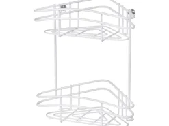 Wenko Eckregal Classic Plus 2 Etagen Weiß