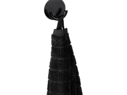 Wenko Edelstahl-Wandhaken Rondo Selbstklebend Ø 5,3 cm x 2,5 cm Schwarz