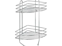 Wenko Exclusiv Eckregal 2 Etagen Chrom 43 cm x 23,5 cm x 30,5 cm