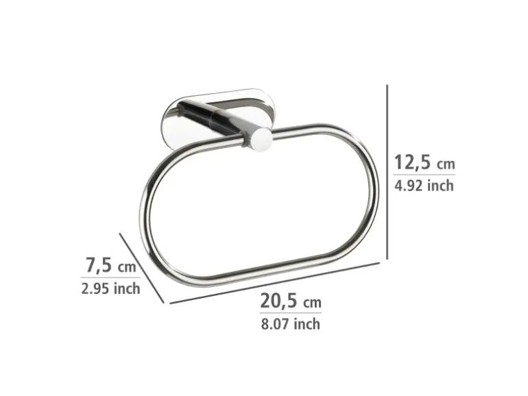 Wenko Handtuchring Turbo-Loc Edelstahl Orea Shine