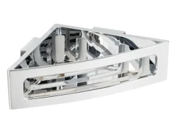 Wenko Power-Loc Eckablage Bralia Kunststoff (ABS) 35 x 8,5 x 20 cm Chrom