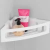 Wenko Power-Loc Eckablage Bralia Kunststoff (ABS) 35 x 8,5 x 20 cm Weiß