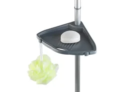 Wenko Teleskop-Duschecke Compact Aluminium Silber