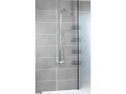 Wenko Teleskop-Duschregal Dolcedo aus Edelstahl 31 x 23 x 275 cm Schwarz-Matt