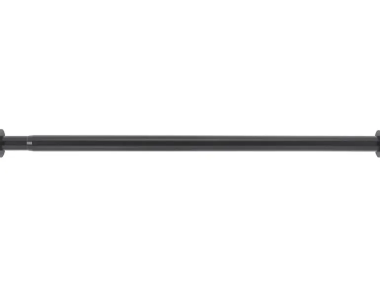 Wenko Teleskop-Duschvorhangstange Luz ausziehbar rostfrei 70 cm - 115 cm Schwarz