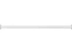 Wenko Teleskop-Duschvorhangstange Luz ausziehbar rostfrei 70 cm - 115 cm Weiß
