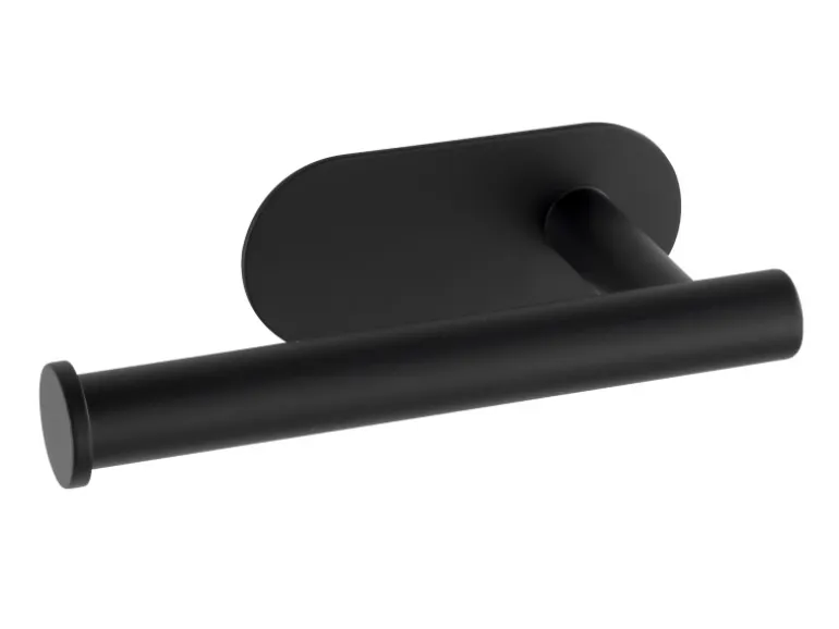 Wenko Turbo-Loc Edelstahl Toilettenpapierhalter Orea Black Matt 16 x 4.5 x 7 cm