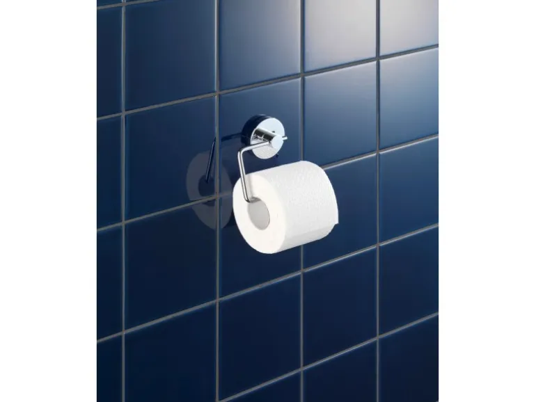 Wenko Vacuum-Loc Toilettenpapierhalter Milazzo Chrom-Weiß