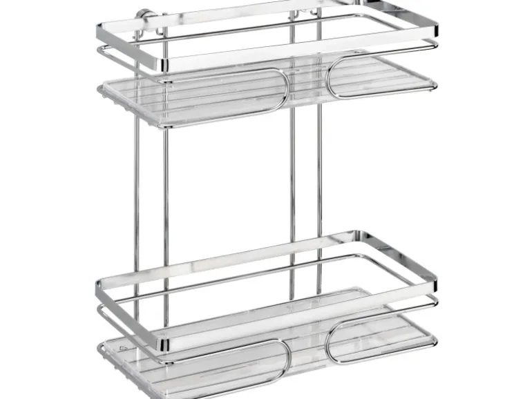 Wenko Wandablage Premium 2 Etagen Edelstahl Glänzend