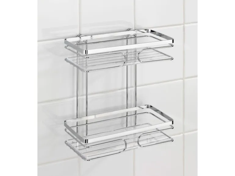 Wenko Wandablage Premium 2 Etagen Edelstahl Glänzend