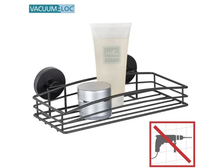 Wenko Wandablage Vacuum-Loc Schwarz