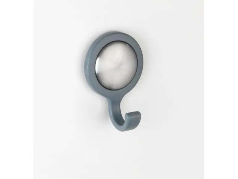 Wenko Wandhaken Osilo Grau 2er Set selbstklebend Kunststoff 4 x 6 x 2.5 cm Grau