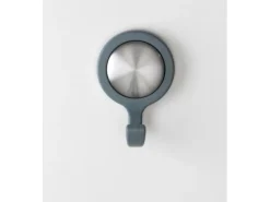Wenko Wandhaken Osilo Grau 2er Set selbstklebend Kunststoff 4 x 6 x 2.5 cm Grau