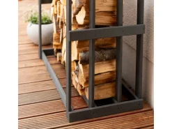 Westmann Holz Kaminholzregal Harald Anthrazit 52x108x106 cm