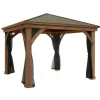 Westmann Moskitonetz für Pavillon 300 cm x 225 cm 4er-Pack