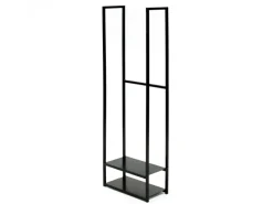 Westmann Stahl Kaminholzregal Porthos Schwarz 40x20x120 cm