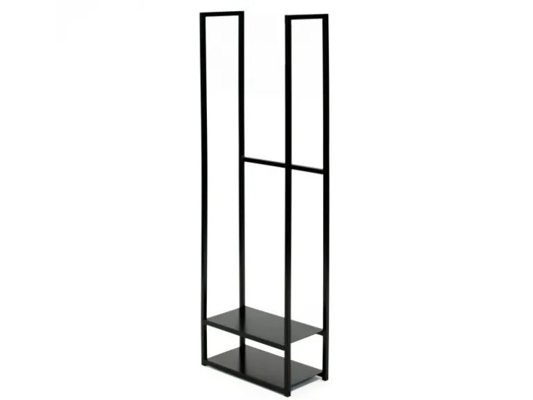 Westmann Stahl Kaminholzregal Porthos Schwarz 40x20x120 cm