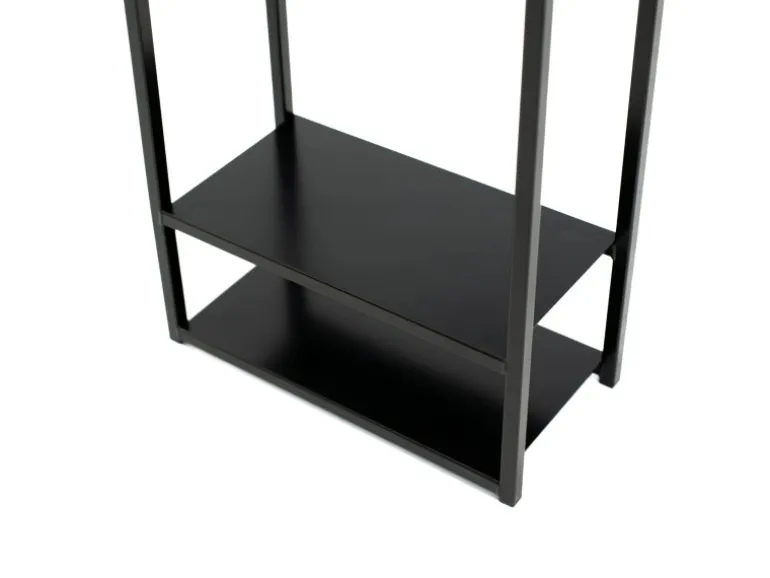 Westmann Stahl Kaminholzregal Porthos Schwarz 40x20x120 cm