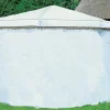 Wetterschutzumhang für Pavillon Rosenheim Weiß