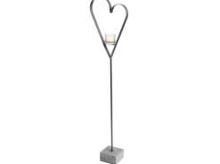 Windlicht Herz auf Betonfuß 140 cm