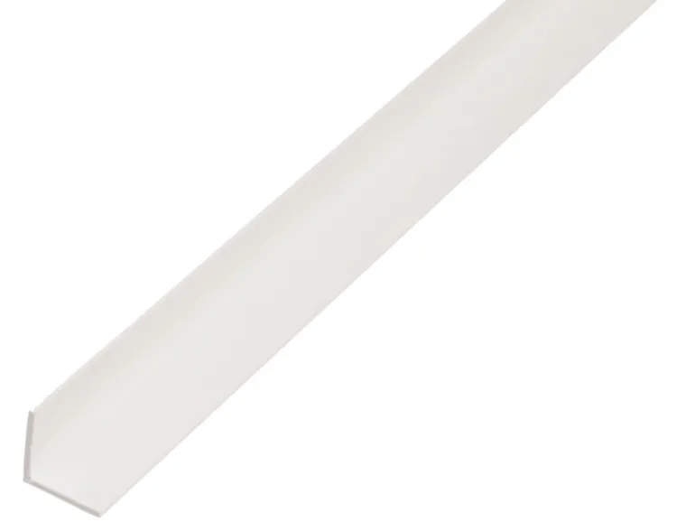 Winkelprofil gleichschenklig Kunststoff 15 mm x 15 mm x 1.000 mm Weiß