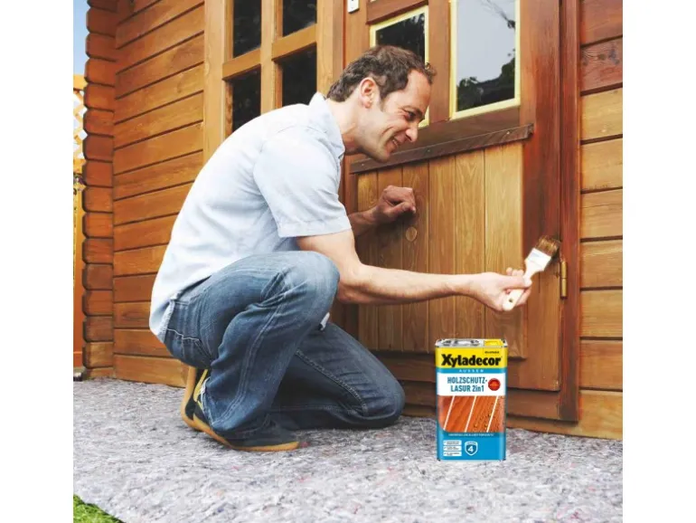 Xyladecor Holzschutz-Lasur 2in1 Ebenholz matt 750 ml