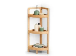 Zeller Eckregal Bambus 85 cm x 29 cm x 29 cm