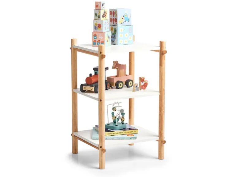 Zeller Kinder-Regal MDF/Gummibaum 35,5 cm x 34 cm x 58,5 cm Weiß