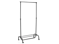 Zeller Rollkleiderständer Metall/Kunststoff 86 x 43 x 108-175 cm Schwarz
