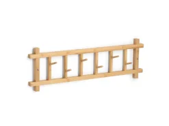 Zeller Wandgarderobe Bambus 68 cm x 2,5 cm x 22 cm