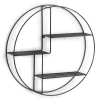 Zeller Wandregal Metall 55 cm x 12 cm Schwarz