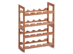 Zeller Weinregal Bambus Stapelbar für 8 Flaschen 32 cm x 22 cm x 47 cm Natur